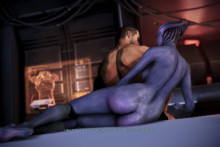 Shepard and Liara T'Soni - Mass Effect
