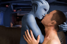 Shepard and Liara T'Soni - Rendereffect Dan - Mass Effect