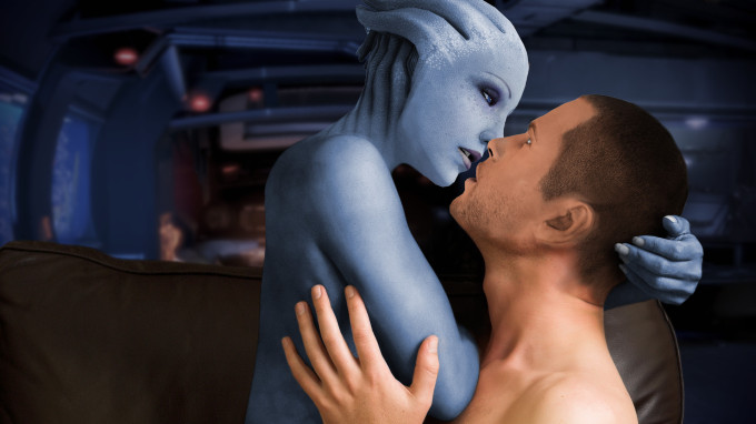 Shepard and Liara T’Soni – Rendereffect Dan – Mass Effect