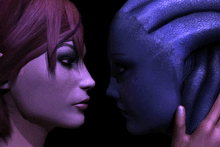 Shepard and Liara T’Soni – mallyxable – Mass Effect