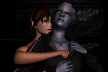 Shepard and Liara T'Soni - mallyxable - Mass Effect