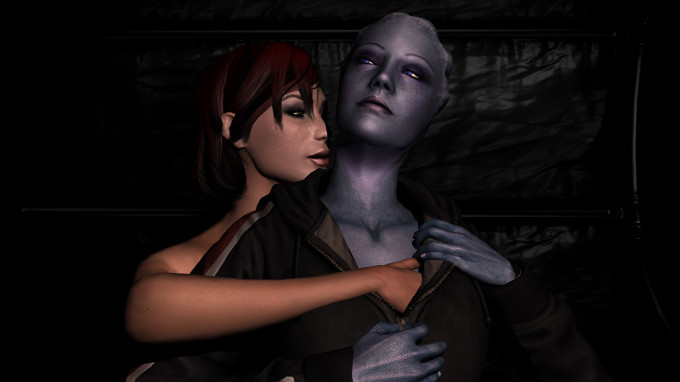 Shepard and Liara T’Soni – mallyxable – Mass Effect