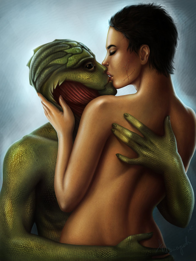 Thane Krios and Shepard – Mass Effect
