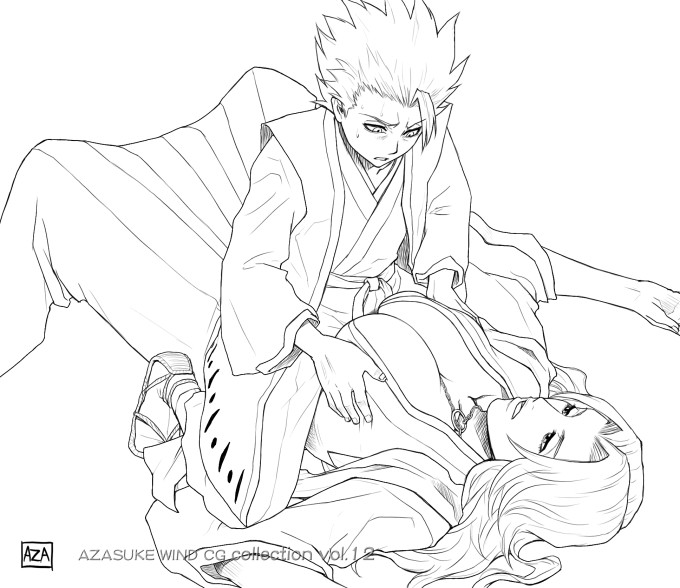 Toshiro Hitsugaya and Rangiku Matsumoto – Azasuke – Bleach